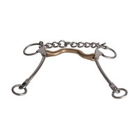 Mors d'équitation occidentale de haute qualité en fer doux à profil bas, à maillons ovales islandais, avec logo personnalisé, marque privée, OEM/ODM