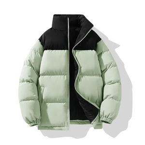 Chaqueta de plumón para hombre, chaqueta acolchada de poliéster sólido, nueva chaqueta de invierno ultraligera con capucha, bombardero de calle alta - Product Image 5