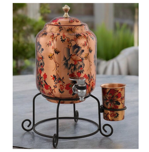 Dispensadores de agua de cobre martillado Artesanías de la mejor calidad Olla de agua de cobre pulido con espejo - Product Image 6