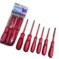 Tournevis isolé 6 en 1, haute dureté, haute qualité, CRV, tête plate, tête cruciforme, tournevis domestique, outils d'électricien