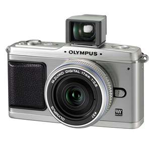 Appareil photo numérique Micro Four Thirds argenté 12,3 MP avec objectif interchangeable 17 mm F/2,8, capteur CMOS, mémoire SD, viseur en option - Product Image 4