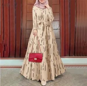 Thobe / Thawb recién llegados bata impresa Abaya Color sólido Dubai Abayas fabrica diseños de moda 2024 para mujeres - Product Image 6