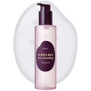 Aceite Limpiador y Suavizante de Poros Eqqualberry Purple Rice 200ml, Limpieza Profunda, Vegano, Hecho en Corea - Product Image 3