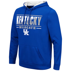 Kentucky University Wildcats Royal Blue Sólido Bordado Forrado Sudadera con capucha de invierno con Kentucky Wildcats Logo Official Fan Gear - Product Image 1