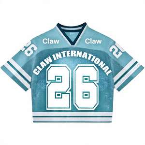 Personnalisé 2025 Nouveau Maillot De Football Américain Impression Numérique Noir Mesh Maillot De Football Haut Maillot Respirant - Product Image 3