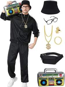 Conjunto Deportivo Unisex Casual de Invierno, Transpirable, con Estampado de Personajes, de Forro Polar y Poliéster, Sudadera con Capucha de Manga Larga y Pantalones Deportivos - Product Image 3