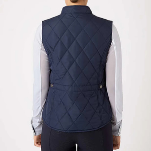 Chaleco acolchado ecuestre con paneles elásticos de cuello acanalado de tela de secado rápido para días de competición de entrenamiento de primavera estilo Formal - Product Image 1