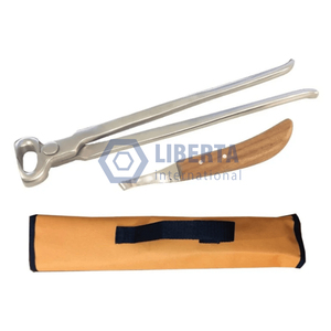 <b>Professional</b> 2-Piece Horse Farrier Tool <b>Kit</b> Customizable Veterinary Instruments-Hoof Nipper with Hoof Knives - Product Image 3