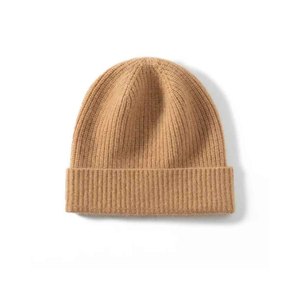 Gorro de punto con puños para hombre con logotipo propio de diseño personalizado, gorros cálidos de invierno, gorro de punto acrílico con puños - Product Image 4