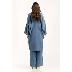 ชุดเซ็ตผ้าปอกระเจาโบฮีเมียนย้อมสี รุ่น IPST-55104 ชุดเซ็ต 2 ชิ้นสำหรับฤดูใบไม้ผลิ/ฤดูร้อน ไซส์ XS ความยาวเหนือเข่า ชุดเข้าชุดกัน - Product Image 4