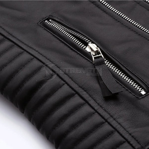 Durable a prueba de viento Hombres High Street Chaqueta de cuero de calidad superior Ventas calientes Mejor diseño Hombres Chaquetas - Product Image 5