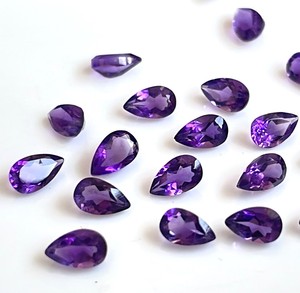 Ametyste naturelle taille poire 5x7 mm facettée - Améthyste en vrac de qualité supérieure - Product Image 1