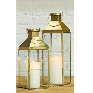 Handcrafted Shiny <b>Tall</b> Stainless Steel/Glass Candle <b>Lantern</b> for Home & Wedding Festival Lighting Decor <b>Lantern</b> - Product Image 5