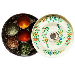 Boîtes d'herbes et d'épices en acier inoxydable Récipient en métal pour le stockage Boîte de rangement d'épices de cuisine - Product Image 1