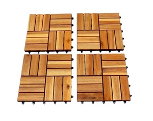 Dalles de sol extérieures en bois d'acacia Dong Nai Viet Wood, écologiques, imperméables, antidérapantes, design contemporain, finition mate, huilées - Product Image 4