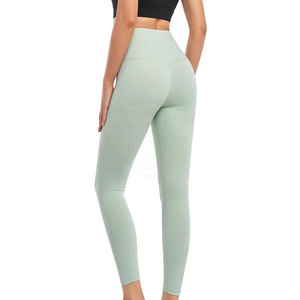 Leggings de yoga à taille élastique avec logo personnalisé, dernier design, vente en gros, légers et écologiques - Product Image 3