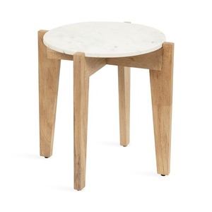 Table de support de plante ronde rustique moderne pour intérieur extérieur pieds noirs table de support de pot de fleur en bois pour décor de balcon de jardin - Product Image 5