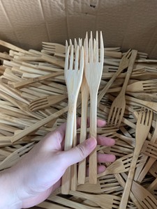 Disposable Bamboo Cutlery Set With Logo Made of 100% High Quality Natural Bamboo and Engraved Laser Logo From Eco2go Vietnam - Product Image 6