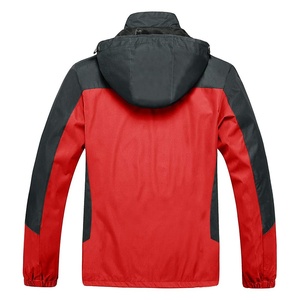 Chaqueta cortavientos para hombre con capucha, venta al por mayor, chubasquero Softshell de manga larga, resistente al agua, a prueba de viento, equipo para correr de peso medio - Product Image 2