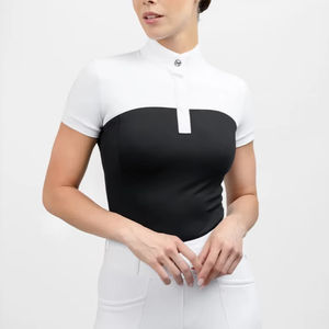 Chemise de spectacle équestre pour femmes, tissu doux, confort flexible, conçue pour les longues heures et les spectacles élégants. - Product Image 1