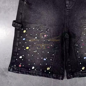 Short en strass personnalisé dernier modèle Vente en gros Short en strass décontracté à prix raisonnable - Product Image 6