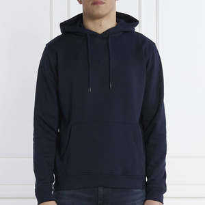 Sweat à capuche unisexe bleu marine personnalisé en molleton de coton épais, fabricant OEM ODM de sweats à capuche vierges sous marque privée - Product Image 6