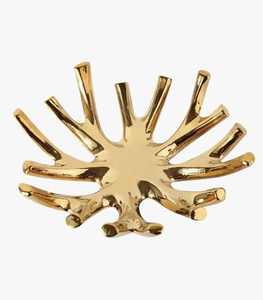 Bol de latón para frutas y tallo de árbol y pájaro, recipiente redondo para frutas, producto muy vendido - Product Image 5