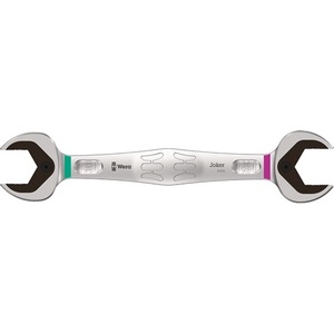 WERA 6002 Joker Double <b>Open</b>-<b>End</b> Wrench 305 mm Length 30 X 32 mm Matt Chrome Plated Shop Tool - Product Image 1