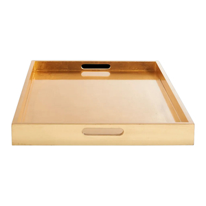 ถาดเสิร์ฟเคลือบสีทองแบบโลหะสินค้ามาใหม่ถาดเสิร์ฟเคลือบแล็กเกอร์ - Product Image 1