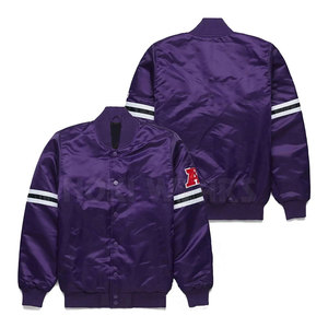 Custom Made Premium Quality Satin <b>Letterman</b> <b>Jacket</b> Factory Direct Supply Satin <b>Letterman</b> <b>Jacket</b> - Product Image 1