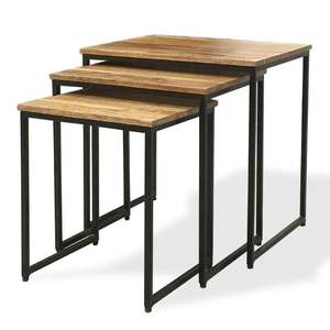 Best 3 Piece Solid Wood Coffee Table Set Modern Luxury Living Room Furniture for Home Bedroom Dining Table Feature - Product Image 1