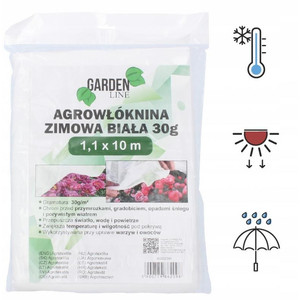 Tela de Cubierta Agrícola No Tejida AGO2098 AGRO, 1.1X10M, Blanca Invernal, 30G PP, Resistente al Viento - Product Image 2