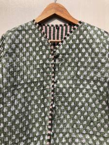 Veste kimono en coton matelassé à imprimé floral indien fait main, impression à la main, approvisionnement en gros pour femmes au meilleur prix - Product Image 5