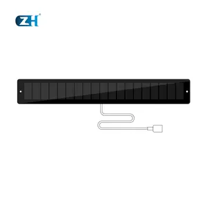 ZH Smart Blind Shades with Solar Panel for Rechargeable Tubular Motor Battery Blind Motor