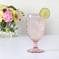 Ensemble de verres à vin vintage soufflés à la main colorés, verres à eau, gobelets à boire pour la fête des mères, mariage, vacances