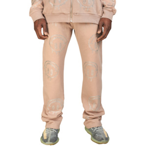 Pantalones de chándal apilados para hombre personalizados OEM, pantalones casuales de verano, diseño apilable para un ajuste cómodo - Product Image 1