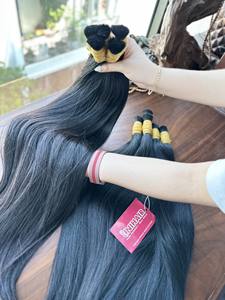 Extensions de cheveux en vrac couleur naturelle pour le blanchiment 100% pur brut non transformé vierge brut cheveux humains vietnamiens - Product Image 2