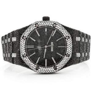 Montre Moissanite Tendance Effet Givré Diamant Incolore pour Hommes – Qualité Supérieure Prix de Gros - Product Image 1