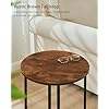 Solid Wood Plant Stand Round Bedside <b>Table</b> <b>Mid</b> <b>Century</b> Modern - Product Image 4