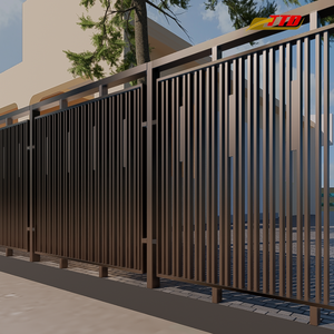 Améliorez votre propriété avec un design de clôture extérieure personnalisé, mettant en vedette des styles de clôture de patio en fer forgé qui ajoutent du charme et de la protection. - Product Image 6