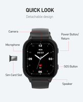 Maxtop Locator Sports Fitness Tracker Bracelet Touch Phone Call Games Montre intelligente pour enfants