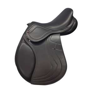 Sillín de caballo occidental clásico, asiento acolchado profundo de cuero mecanizado a mano, accesorios completos, árbol de madera fuerte para instrumento veterinario - Product Image 1