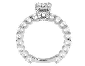 Wedding <b>Rings</b> Fine Jewelry 925 <b>Sterling</b> <b>Silver</b> Moissanite Diamond Engagement <b>Ring</b> <b>Set</b> For Women - Product Image 6