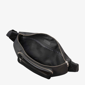 New Stylish Black Pu Leather <b>Waist</b> <b>Bag</b> for <b>Men</b> With Waterproof Zips Belt <b>Bag</b> for <b>Men</b> <b>Waist</b> <b>Bag</b> in Pakistan - Product Image 4