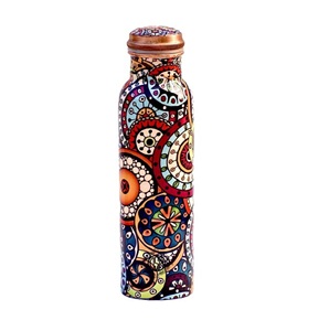 India Manufacturer's Wholesaler New ml Pure <b>Copper</b> Water <b>Bottle</b> Lid Printed Sport Enamel Coating <b>Drinking</b> <b>bottle</b> - Product Image 5