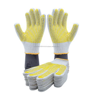 Guantes de Algodón Tejido SLC |   Guantes de Seguridad Ligeros, Medianos y Resistentes, Antideslizantes, Protección Contra Impactos, Duraderos - Product Image 5