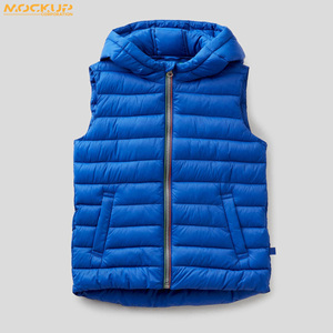 Chaleco Acolchado sin Mangas con Capucha para Hombre, Transpirable, Ecológico, Material de Poliéster, Servicios ODM, Chaleco Ligero de Invierno - Product Image 3