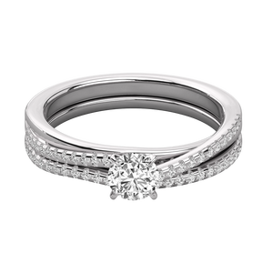 Anillo Solitario de Oro de 9K para Mujer con Diamante Cultivado en Laboratorio, Elegante y Lujoso - Product Image 6