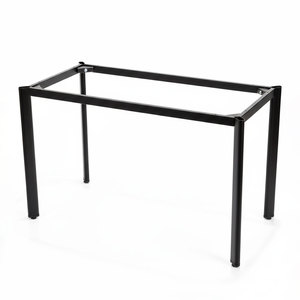 Pieds de table ovales en fer 120x60, style minimaliste moderne, assemblage requis, pour mobilier d'hôpital, cuisine, hôtel, salle de sport, en acier - Product Image 1