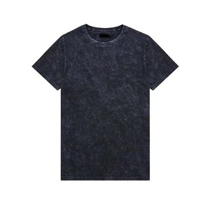 2025 O-Neck Acid Wash T-shirts pour hommes Conception personnalisée de haute qualité avec quantité en vrac de couleur unie avec logo personnalisé - Product Image 6